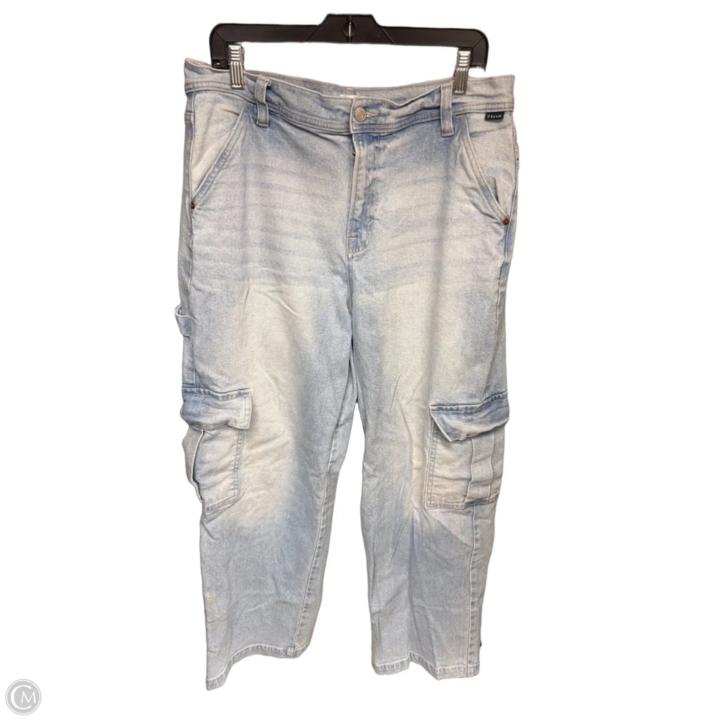Jeans Wide Leg By Cello In Blue Denim, Size: M