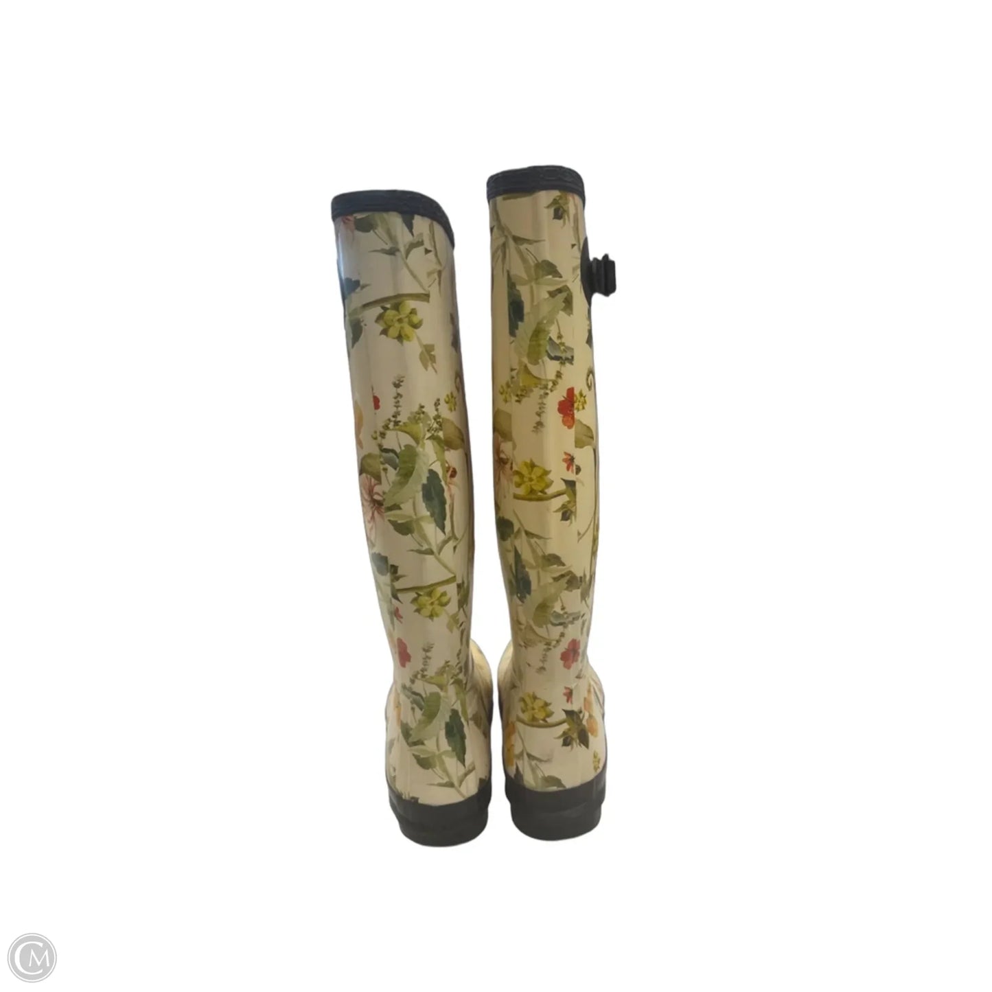 Boots Rain By Hunter In Floral Print, Size: