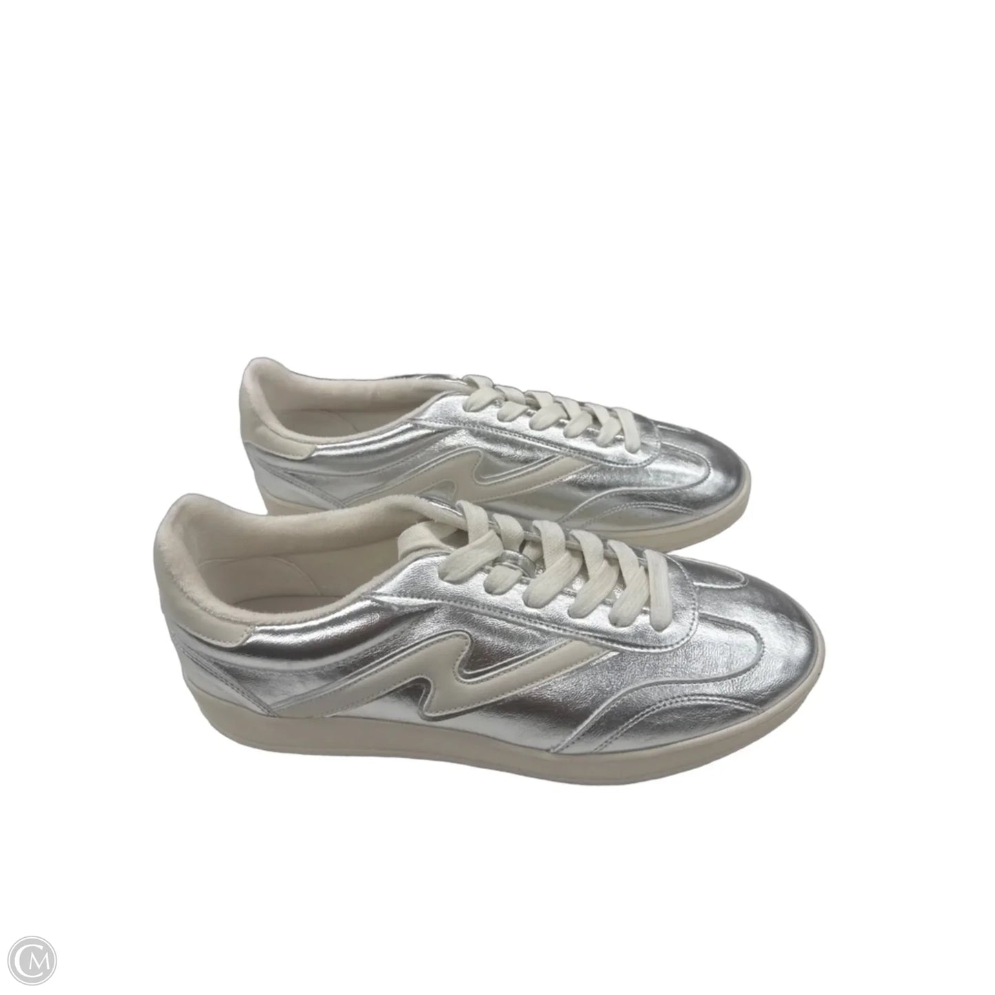 Shoes Sneakers By Madden Girl In Silver, Size: 10