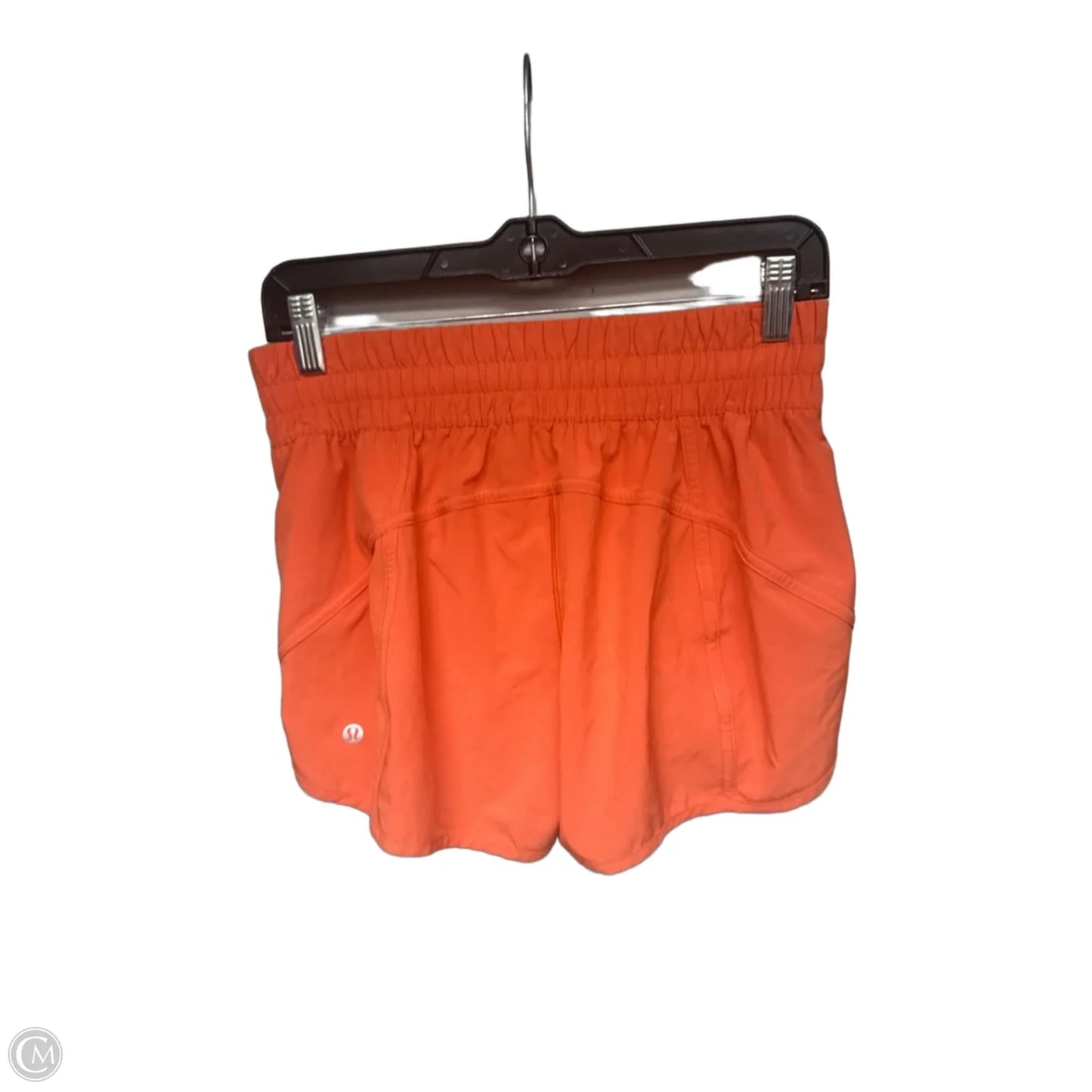 Athletic Shorts By Lululemon In Orange, Size: 8