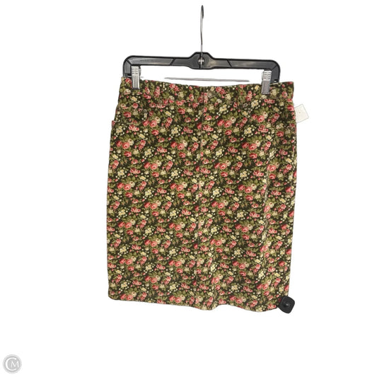 Skirt Midi By Jones New York In Floral Print, Size: 8