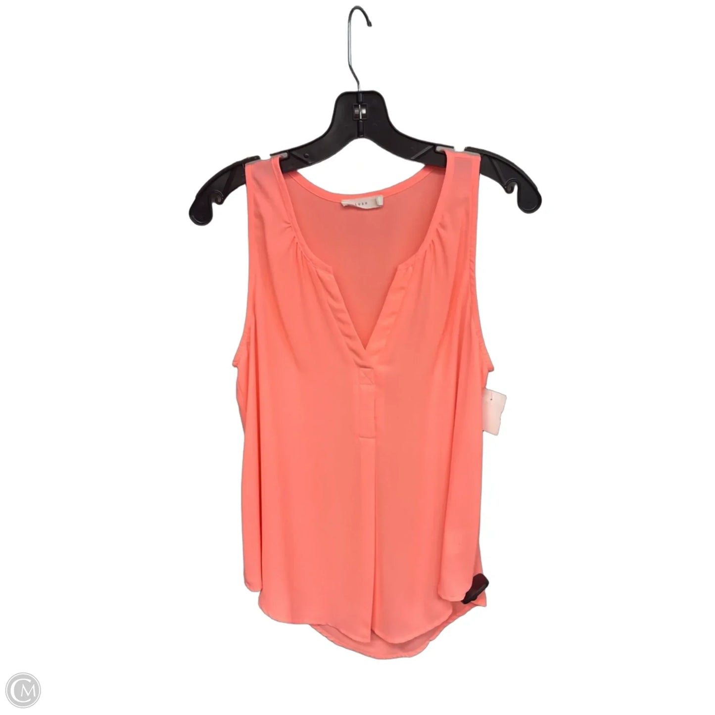 Top Sleeveless By Lush In Orange, Size: M