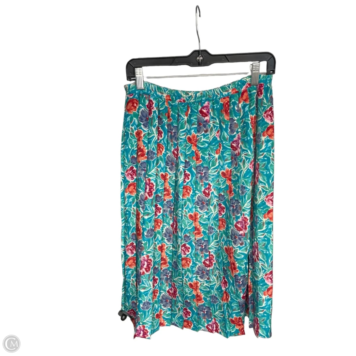 Skirt Midi By Leslie Fay In Floral Print, Size: 10p