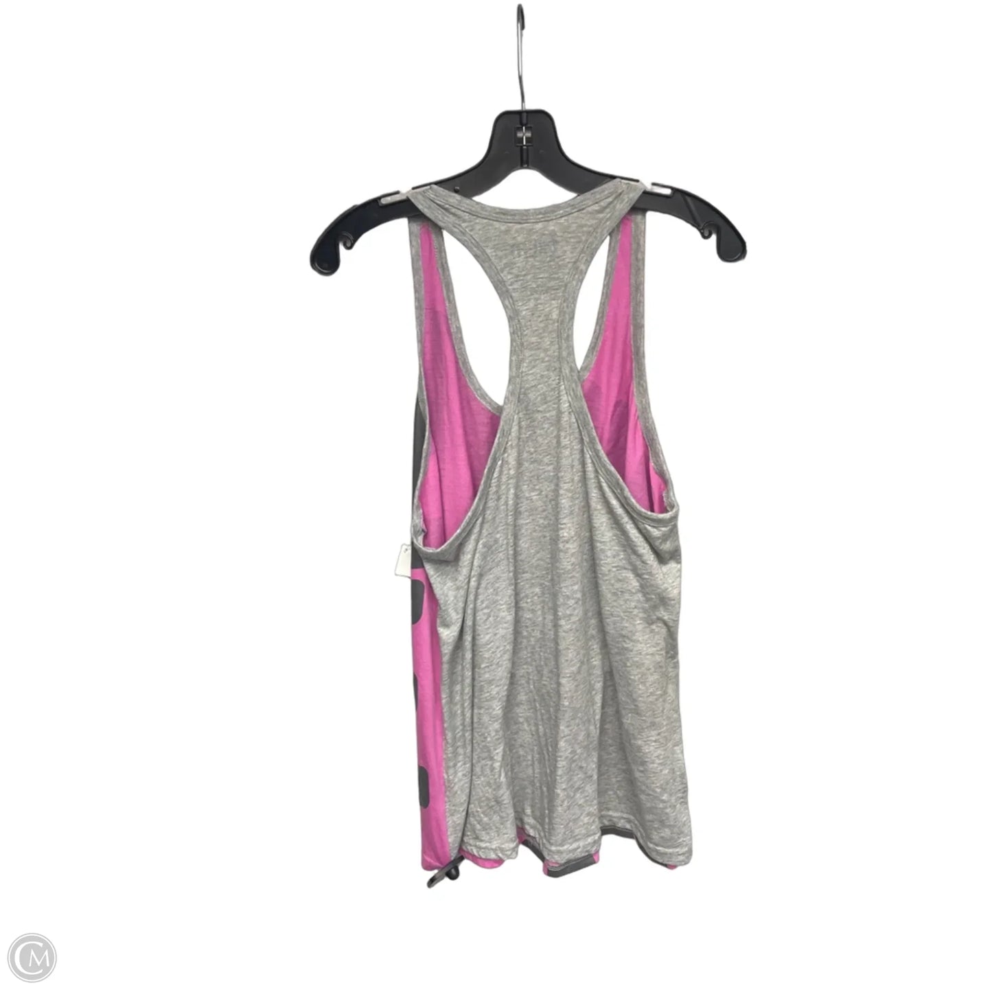 Athletic Tank Top By Nike Apparel In Grey & Pink, Size: Xl