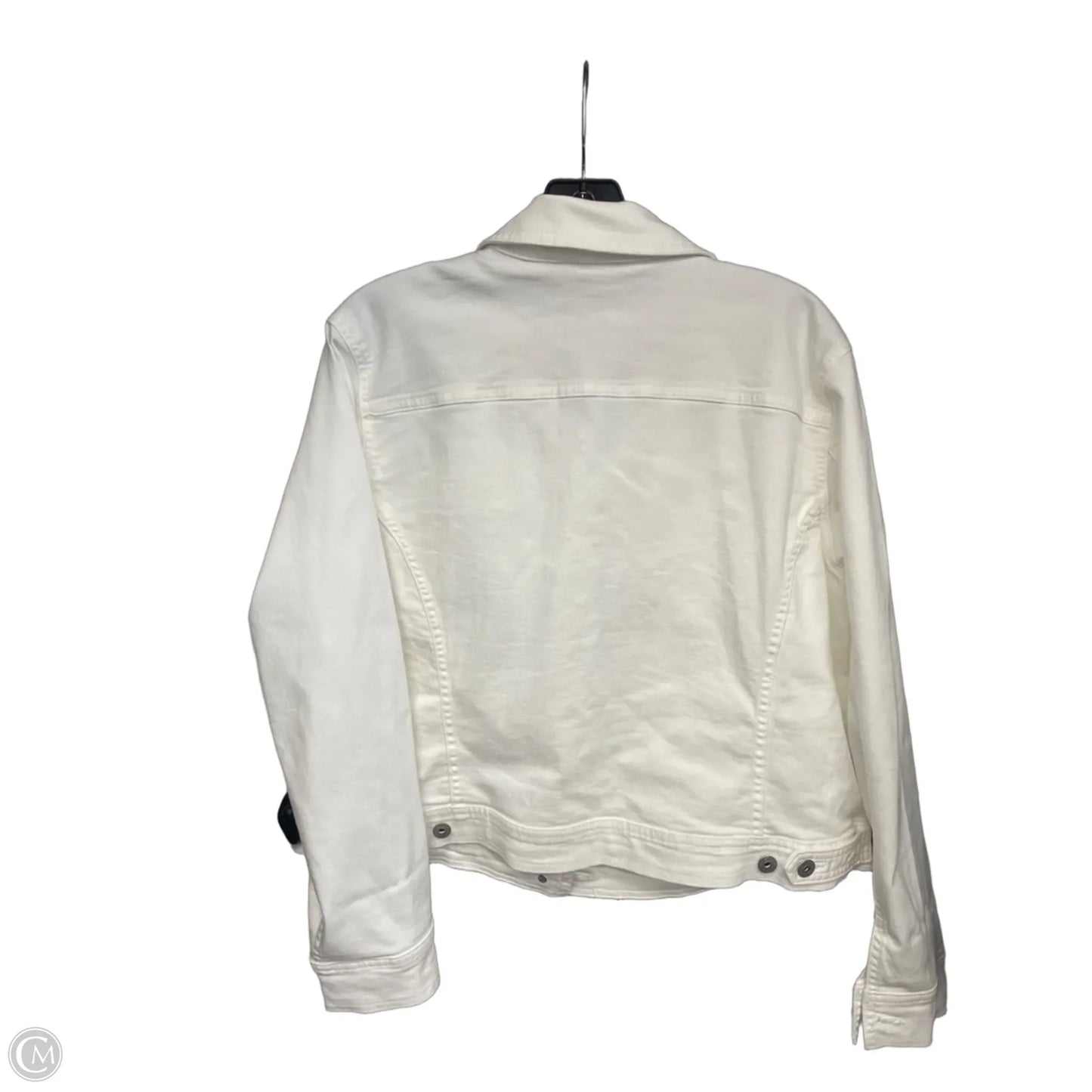 Jacket Denim By Style And Company In White Denim, Size: Xlp