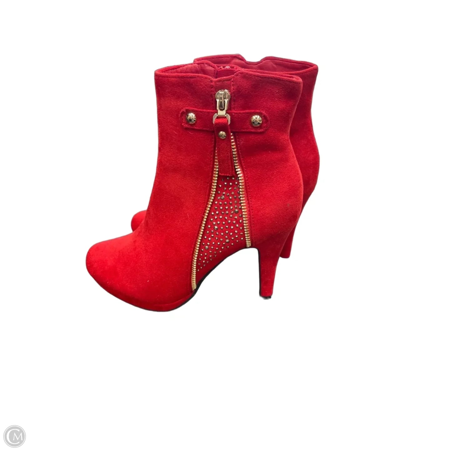 Boots Ankle Heels By Dream Pairs In Red, Size: 7.5