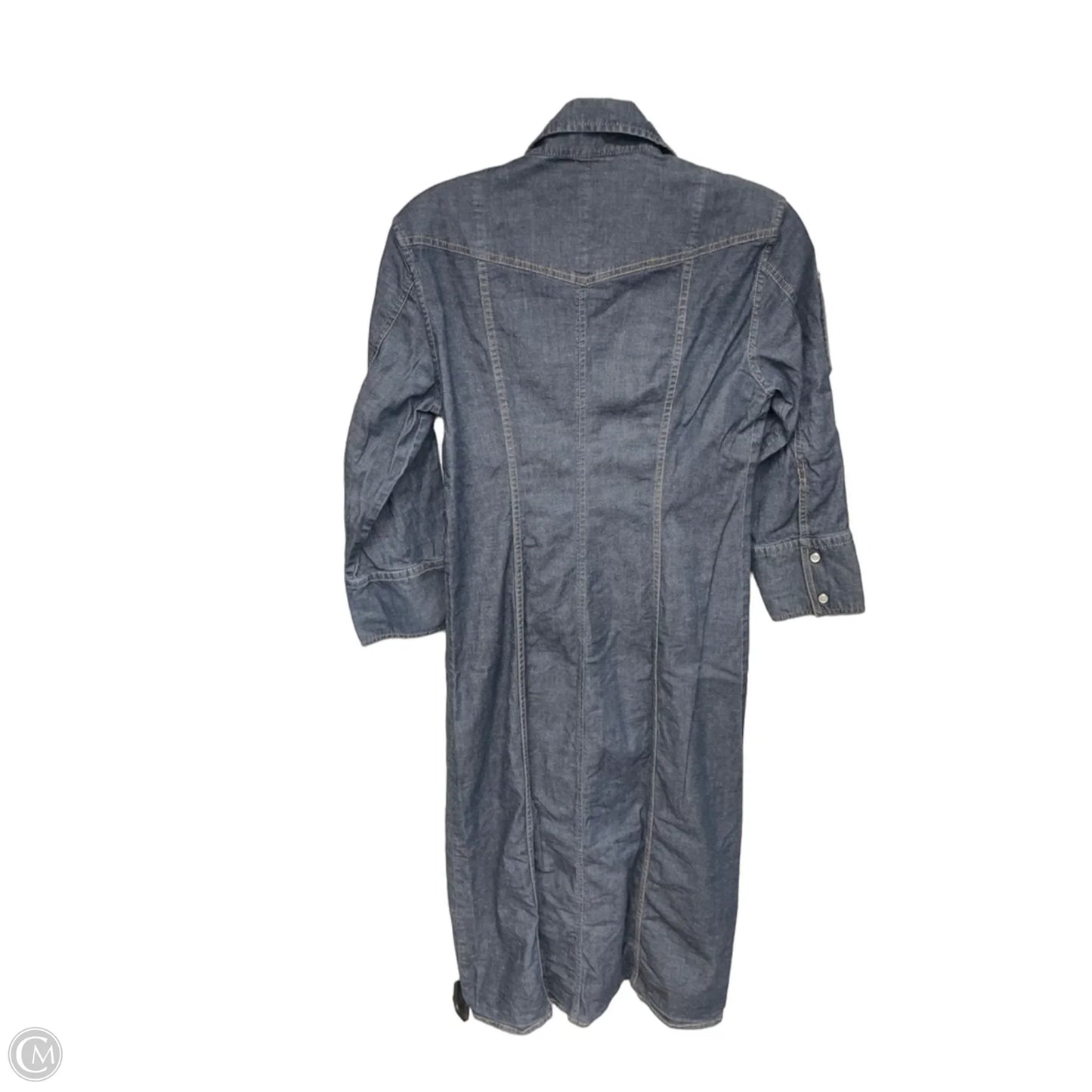 Dress Casual Midi By Dkny In Blue Denim, Size: 6