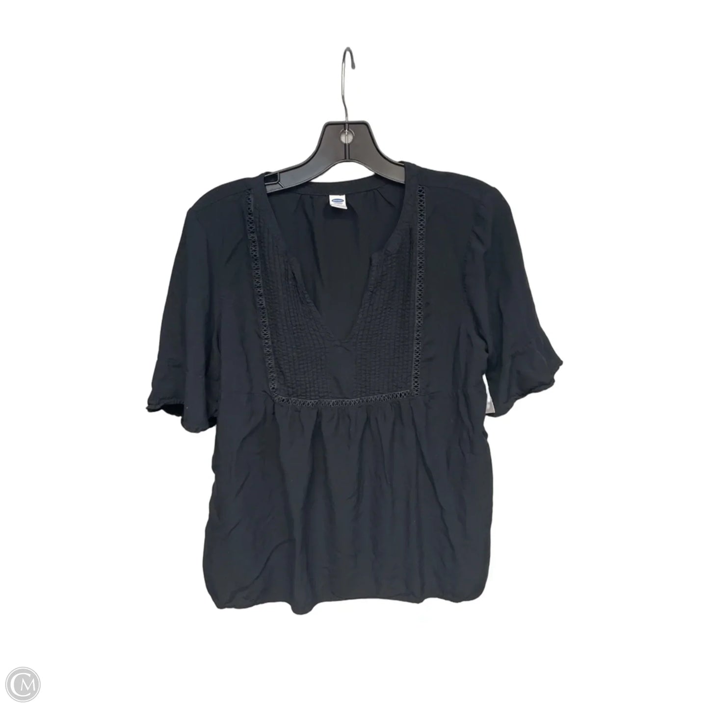 Top Short Sleeve By Old Navy In Black, Size: M