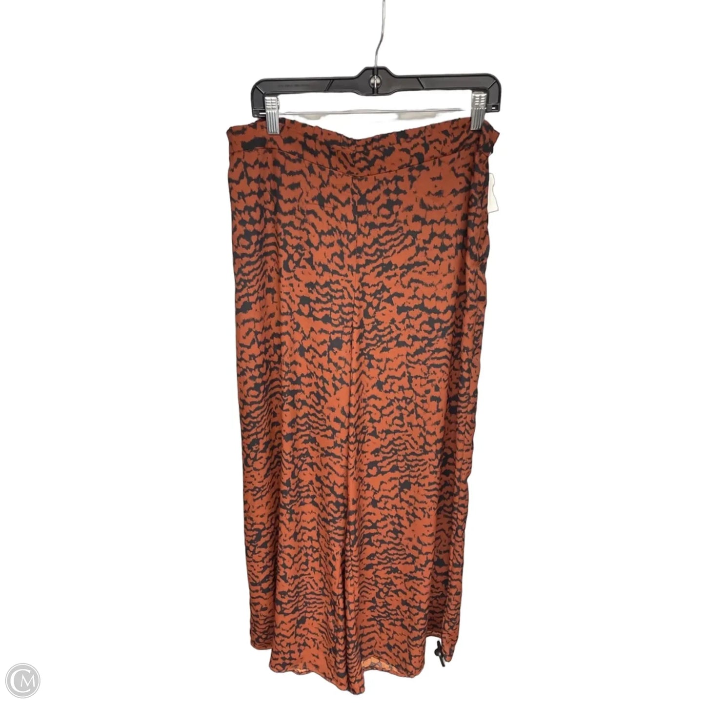 Pants Wide Leg By Halogen In Black & Brown, Size: L