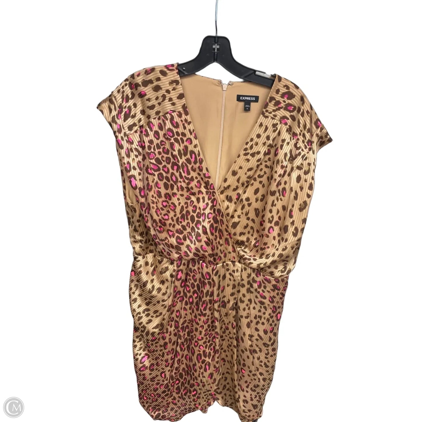 Dress Casual Midi By Express In Animal Print, Size: Xl