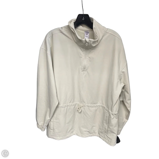 Athletic Jacket By Te Verde In Cream, Size: L