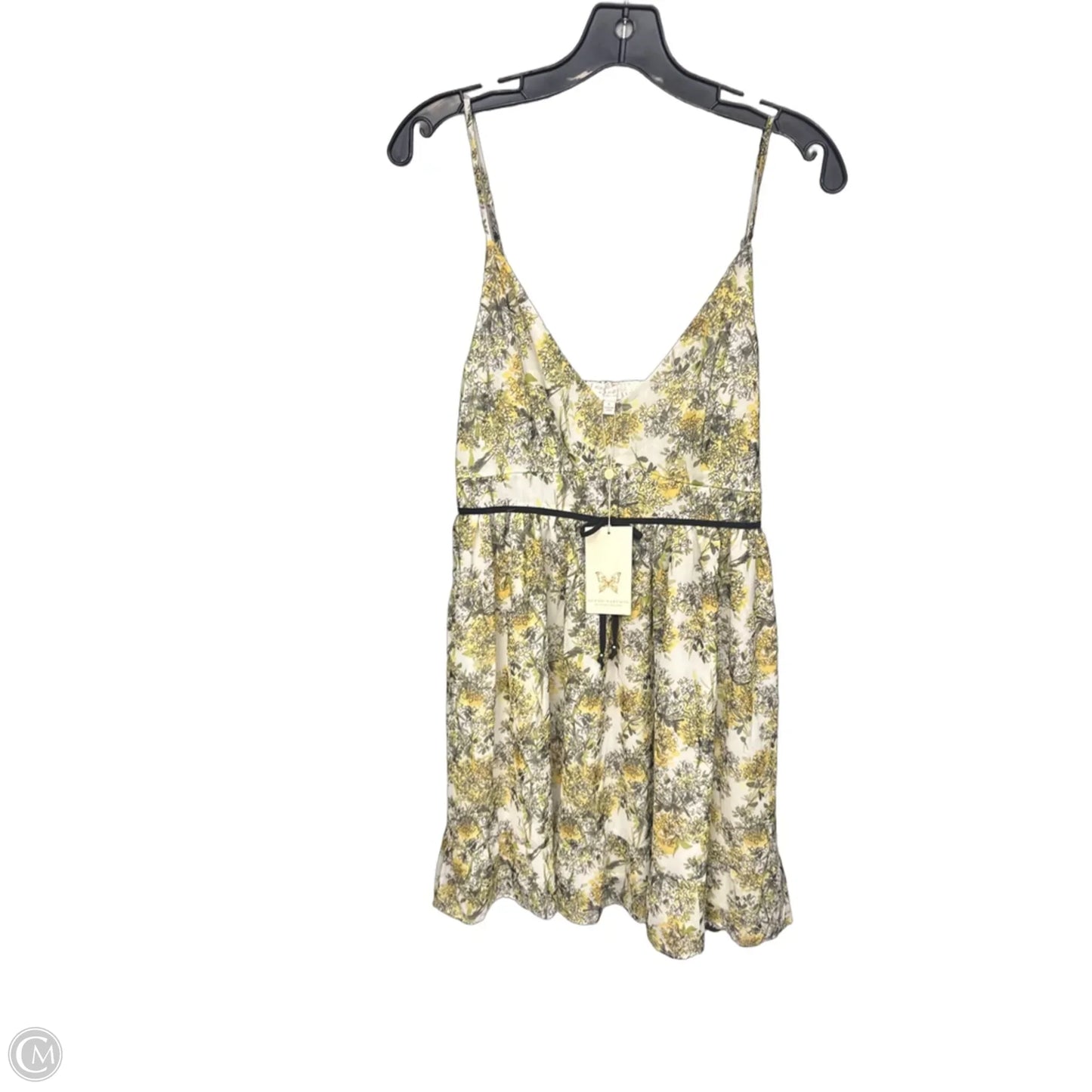 Dress Casual Midi By Cmb In Green & Yellow, Size: L