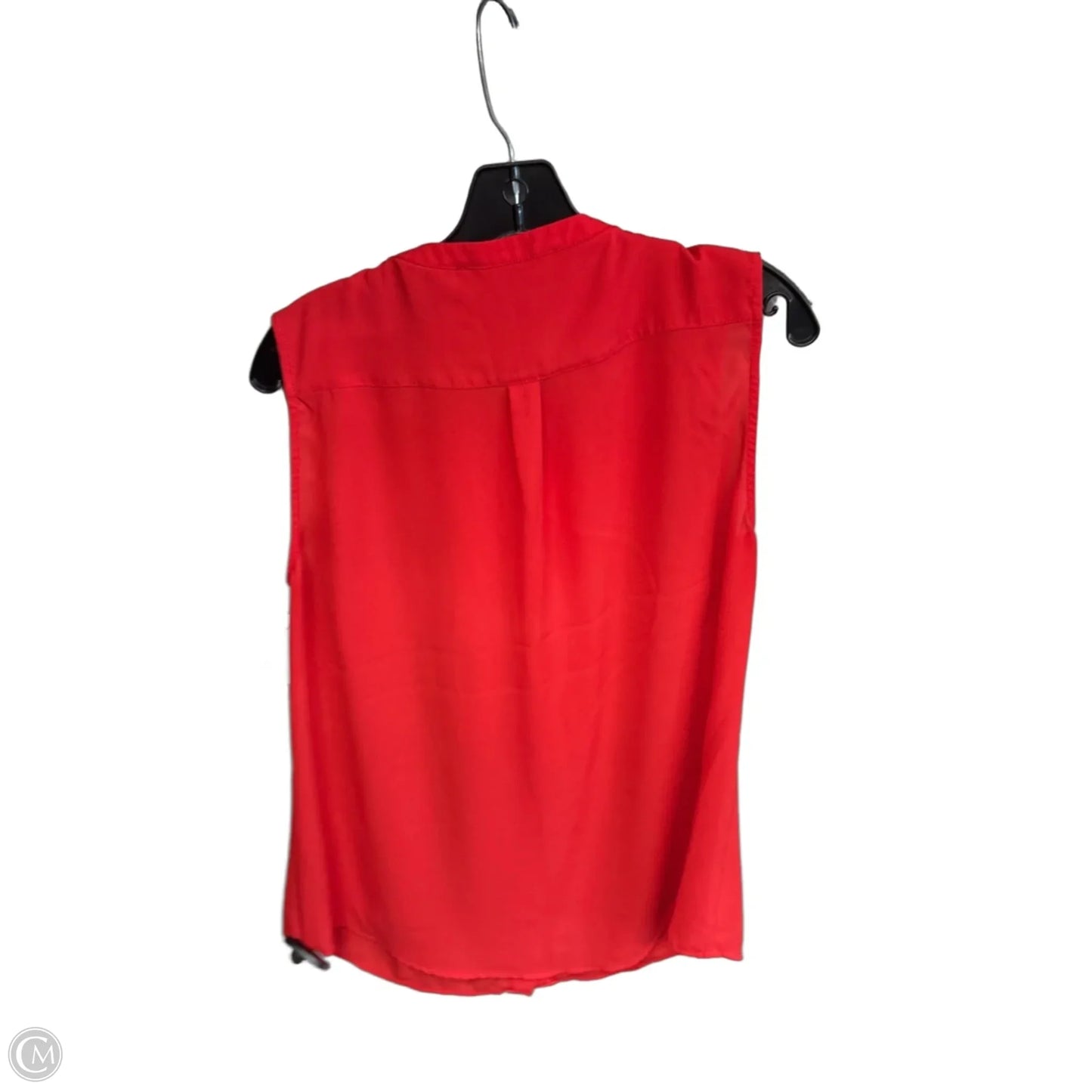 Top Sleeveless Designer By Karl Lagerfeld In Red, Size: L