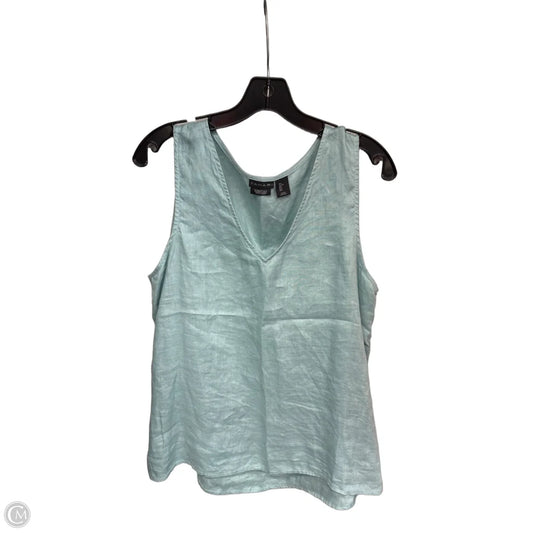 Top Sleeveless By Tahari In Blue, Size: L