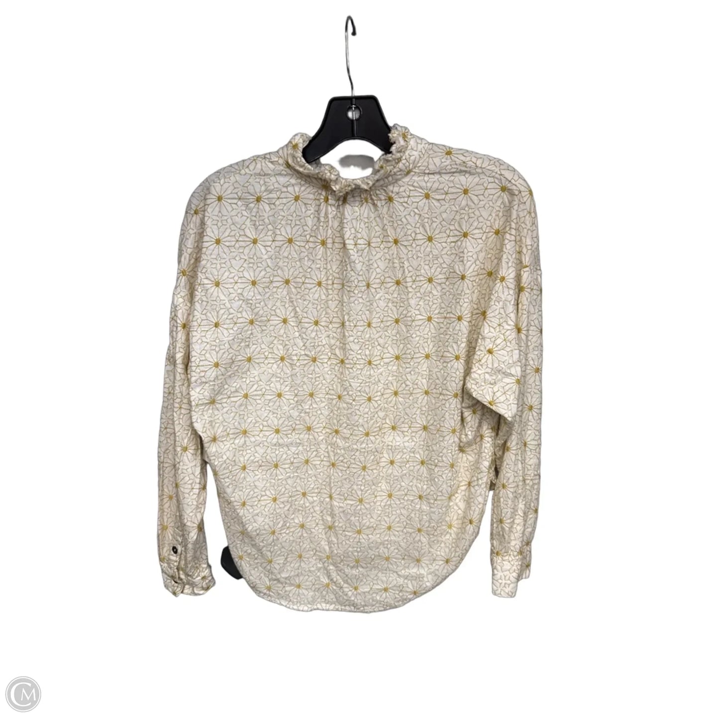 Top Long Sleeve By Pilcro In Yellow, Size: Xsp