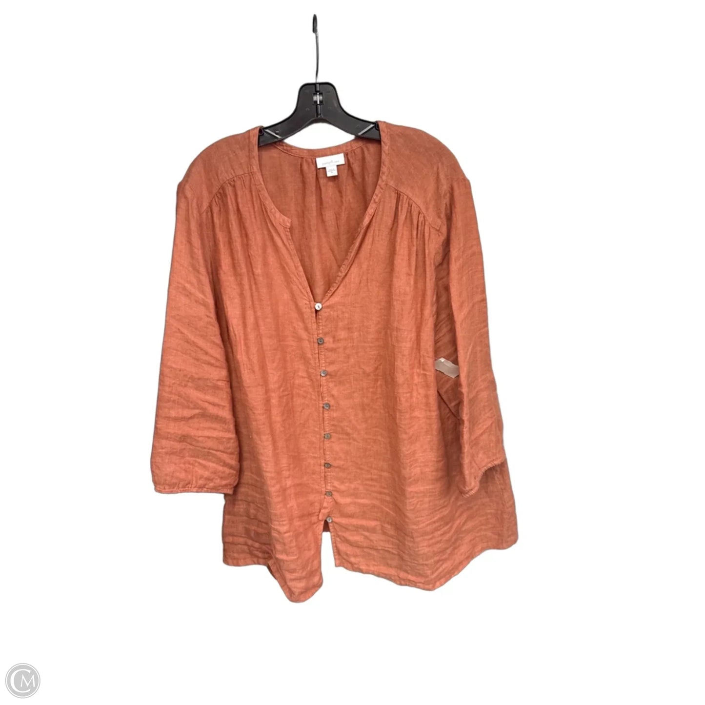 Tunic Long Sleeve By Pure Jill In Orange, Size: 3x