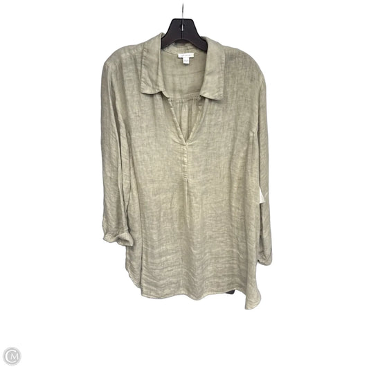 Tunic Long Sleeve By Pure Jill In Green, Size: 2x