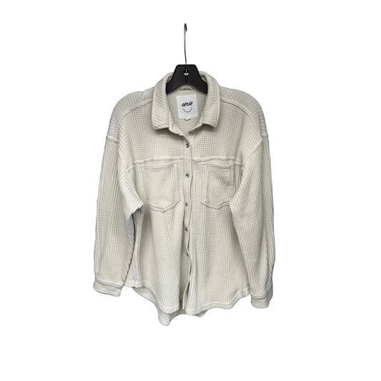 Top Long Sleeve By Aerie In Cream, Size: S