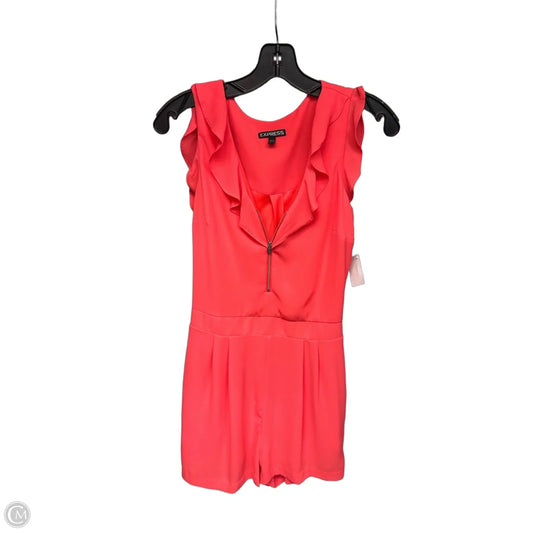 Romper By Express In Coral, Size: 4