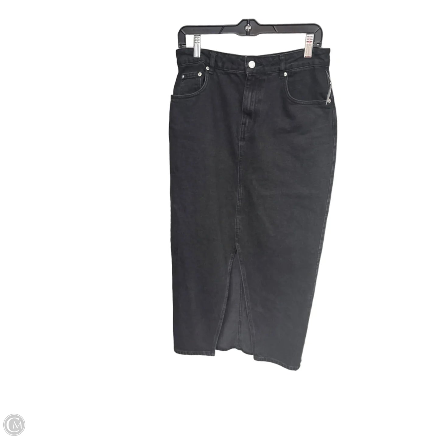 Skirt Maxi By Asos In Black Denim, Size: 8