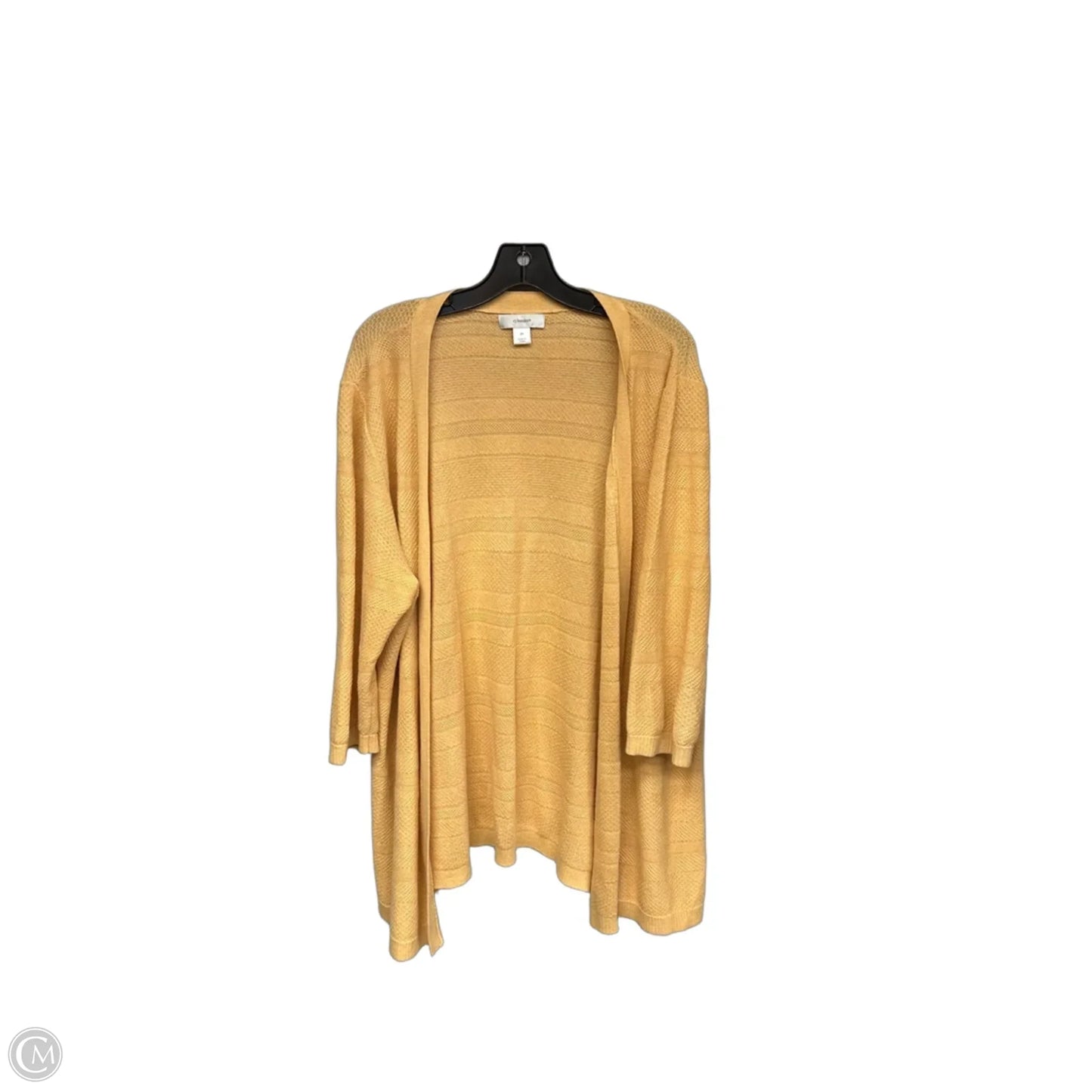 Cardigan By Cj Banks In Yellow, Size: 2x