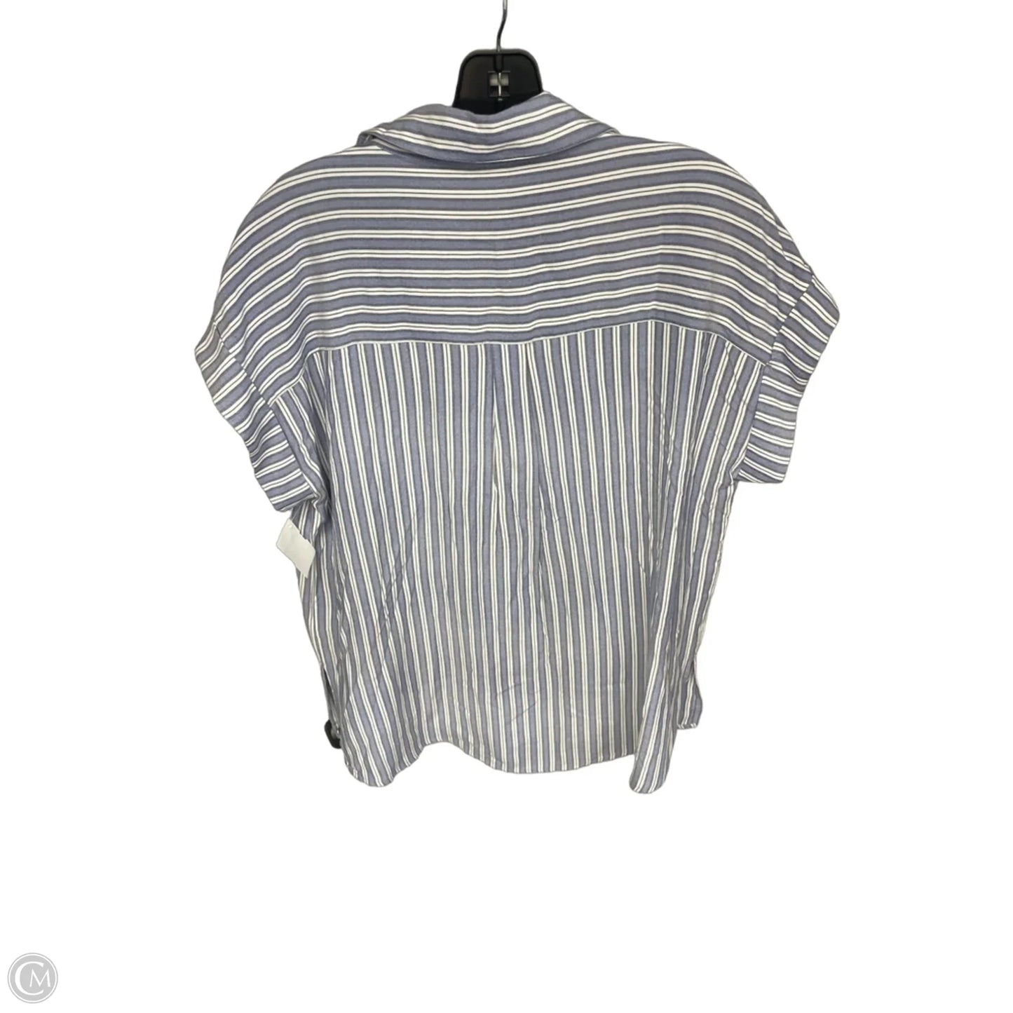 Top Short Sleeve By En Creme In Striped Pattern, Size: M
