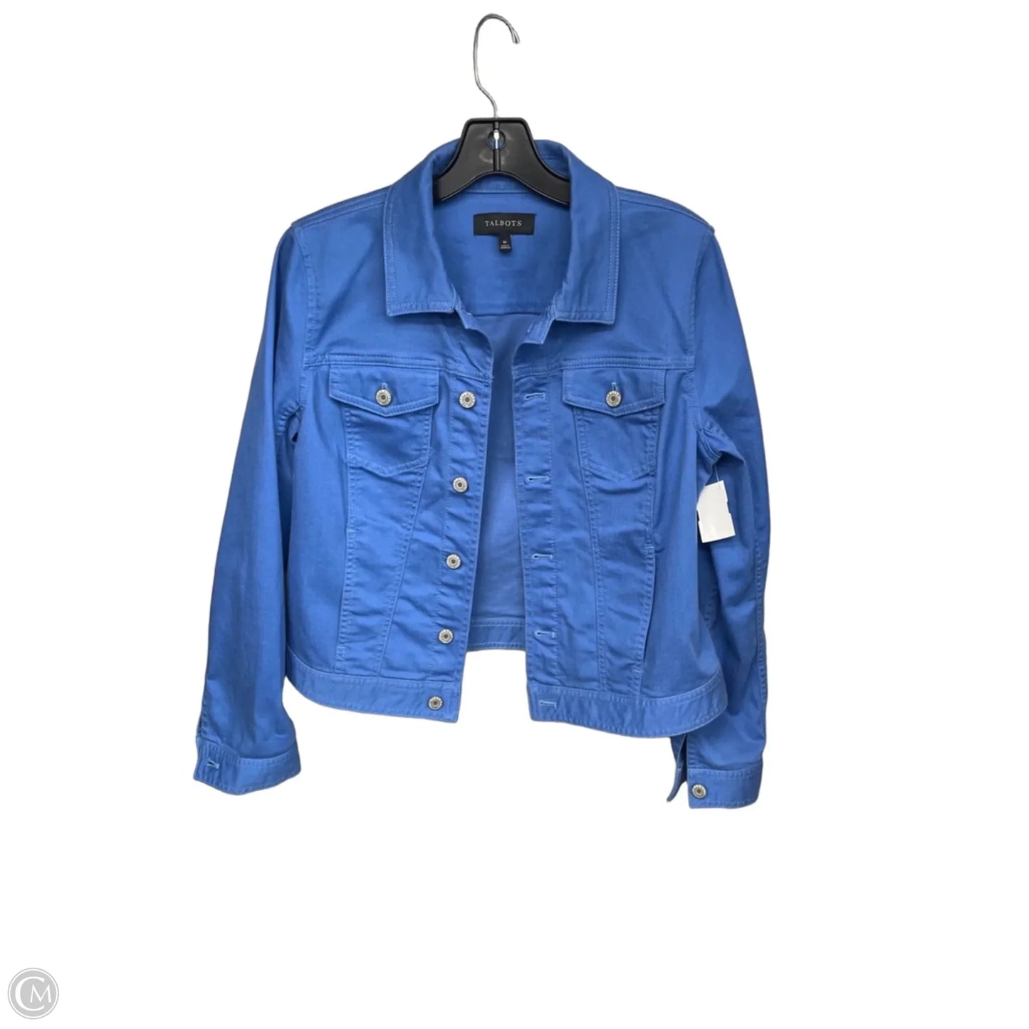 Jacket Denim By Talbots In Blue Denim, Size: M