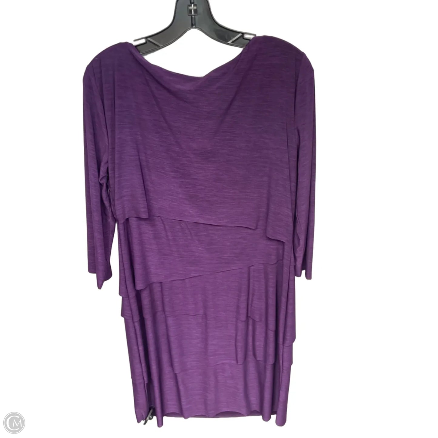 Dress Casual Midi By Tahari In Purple, Size: 12