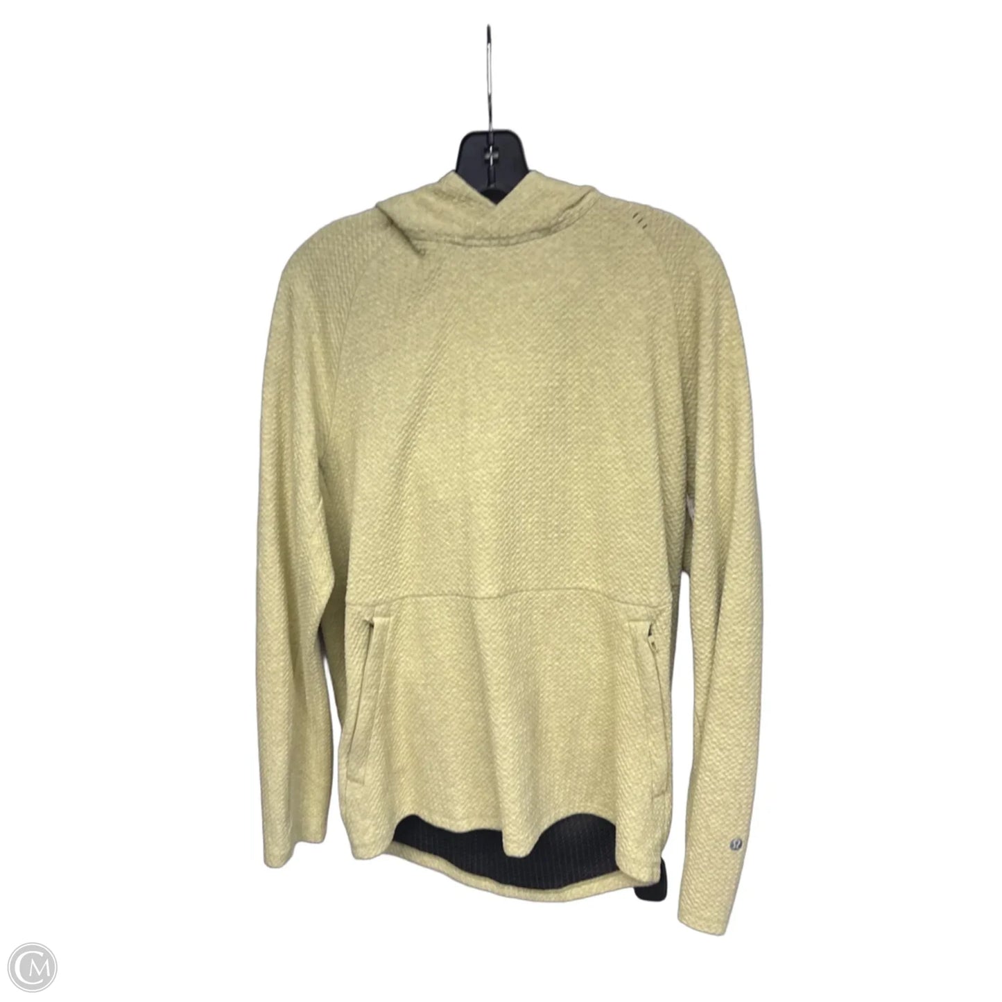 Athletic Sweatshirt Hoodie By Lululemon In Green, Size: M