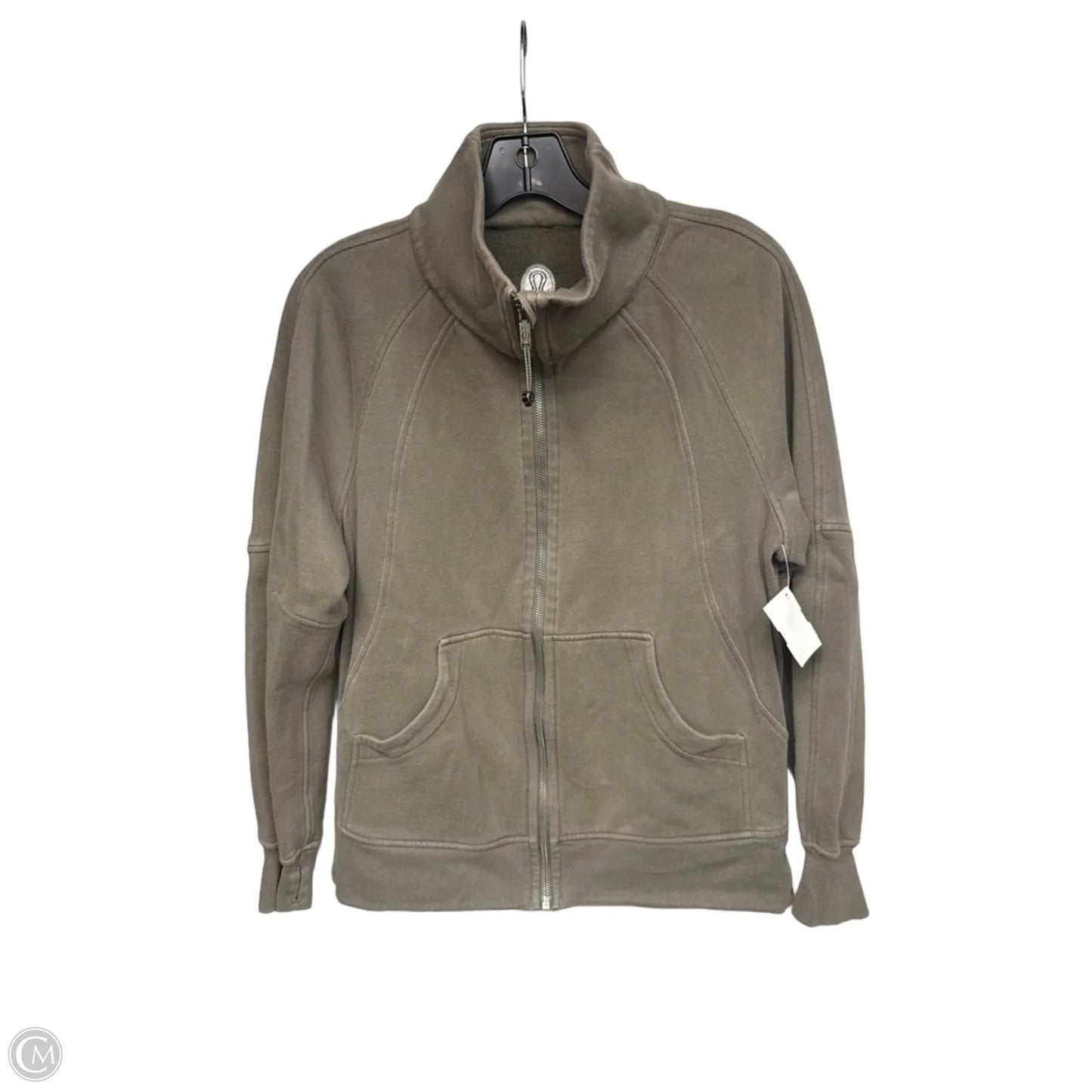 Athletic Sweatshirt Collar By Lululemon In Green, Size: Xs