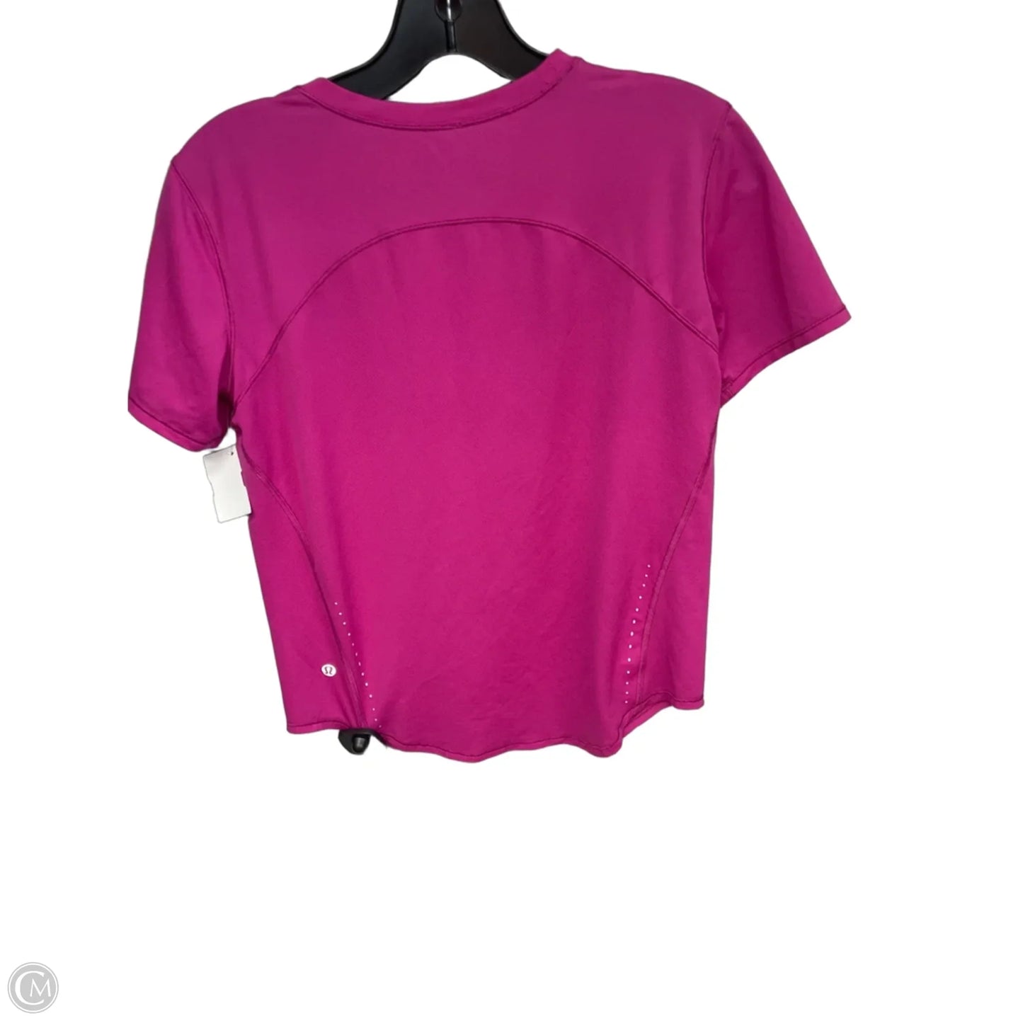 Athletic Top Short Sleeve By Lululemon In Pink, Size: S