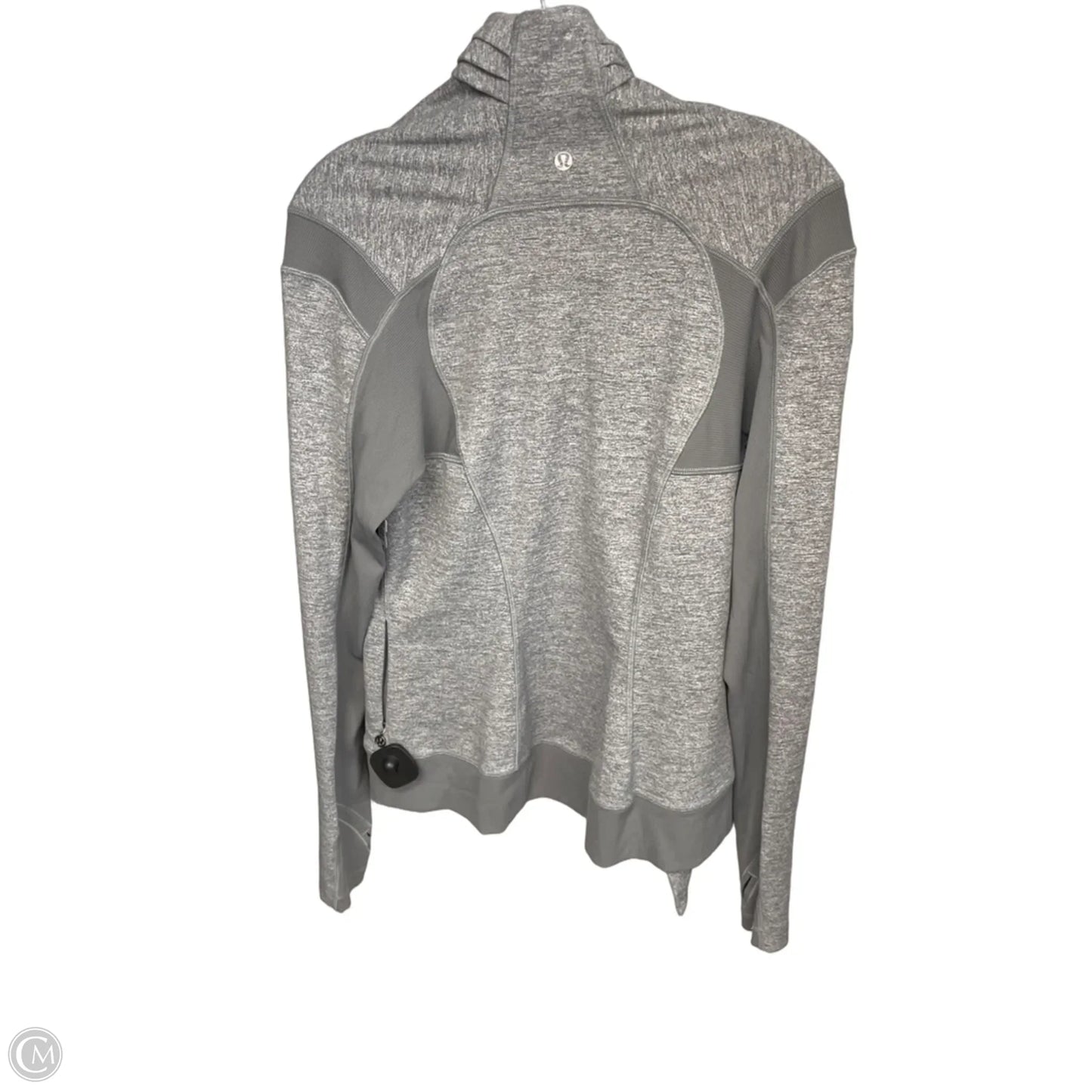 Athletic Jacket By Lululemon In Grey, Size: 10