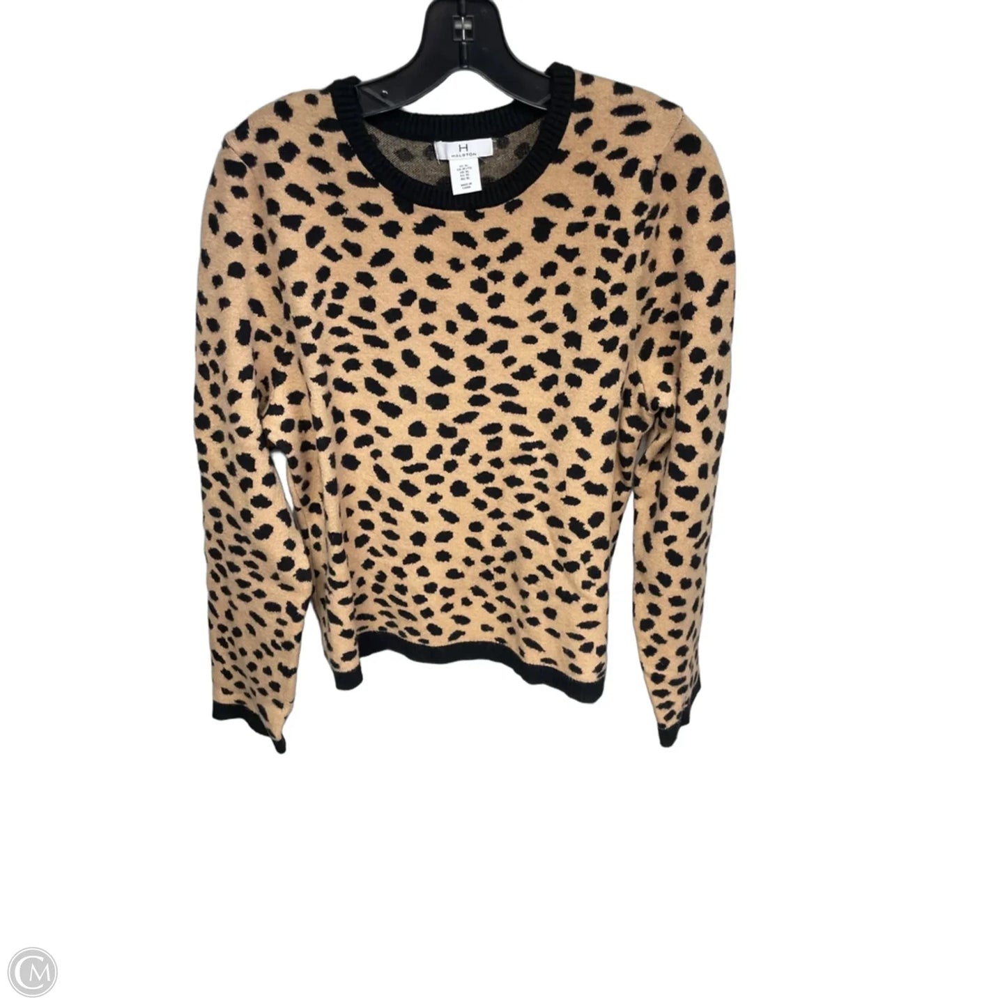 Sweater By Halston In Animal Print, Size: Xl