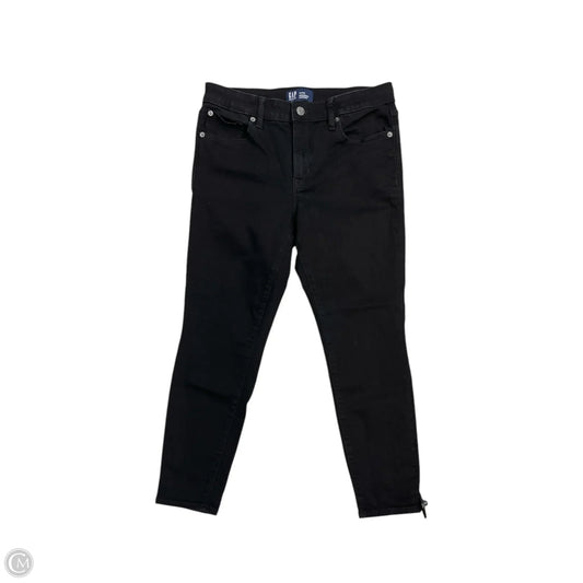 Jeans Skinny By Gap In Black, Size: 12