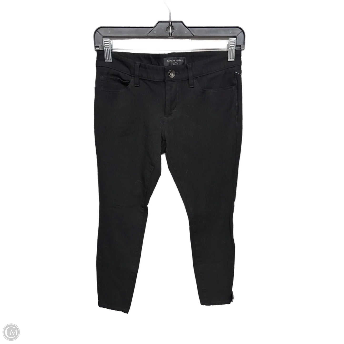 Jeans Skinny By Banana Republic In Black, Size: 0
