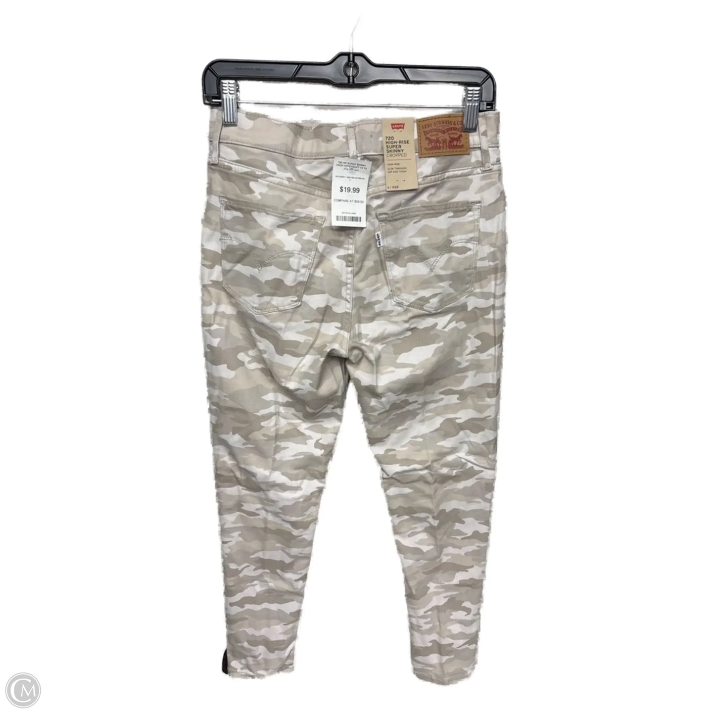 Pants Cropped By Levis In Tan & White, Size: 6