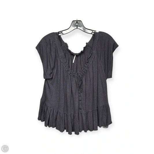 Top Short Sleeve By Free People In Grey, Size: S