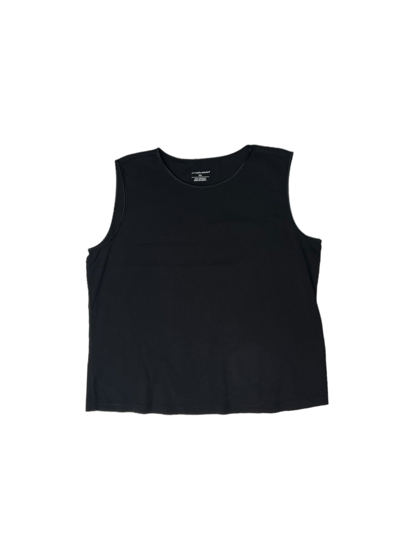 Black Top Sleeveless Christopher And Banks, Size L