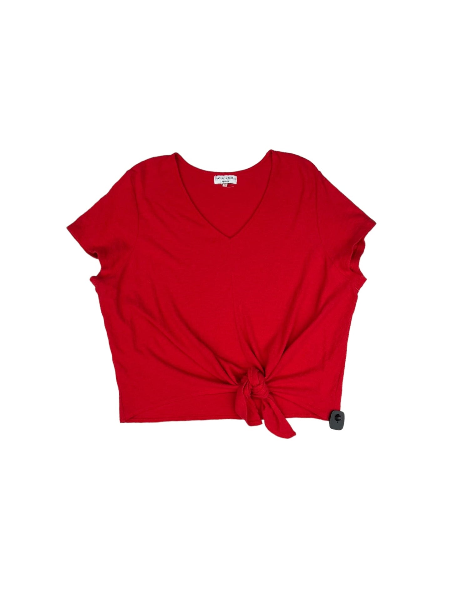 Red Top Short Sleeve Madewell, Size 3x
