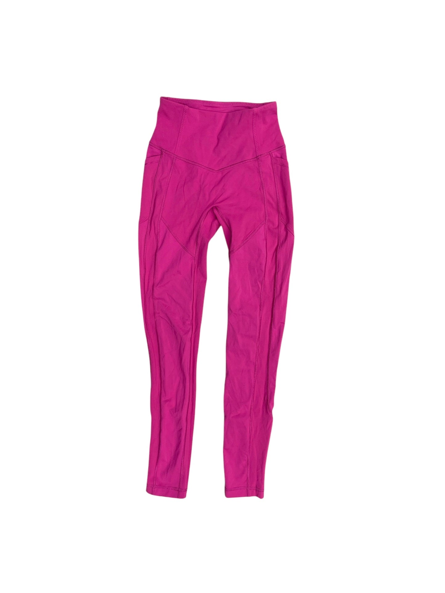 Athletic Leggings By Lululemon In Pink, Size: 4