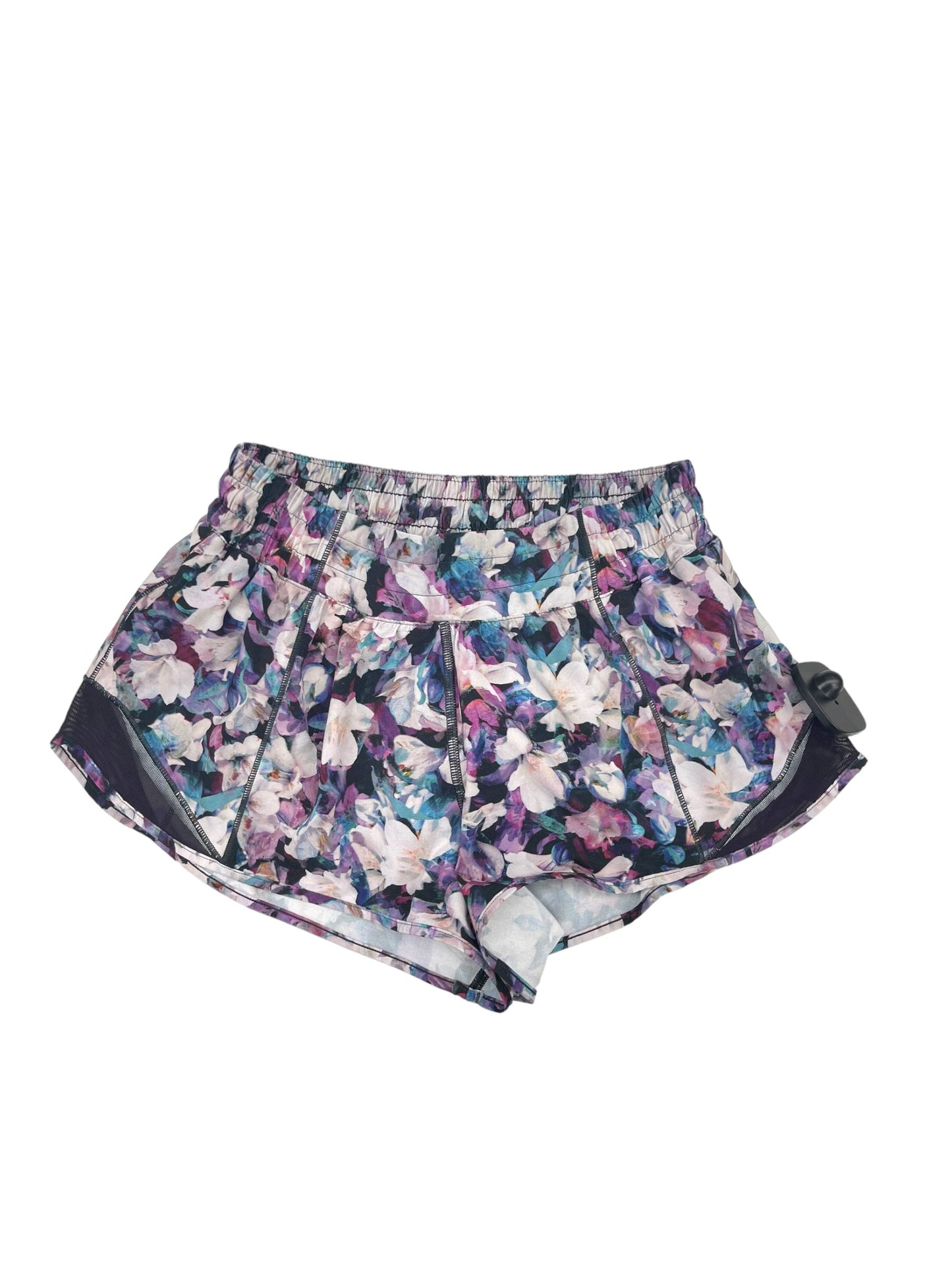 Floral Print Athletic Shorts Lululemon, Size 6