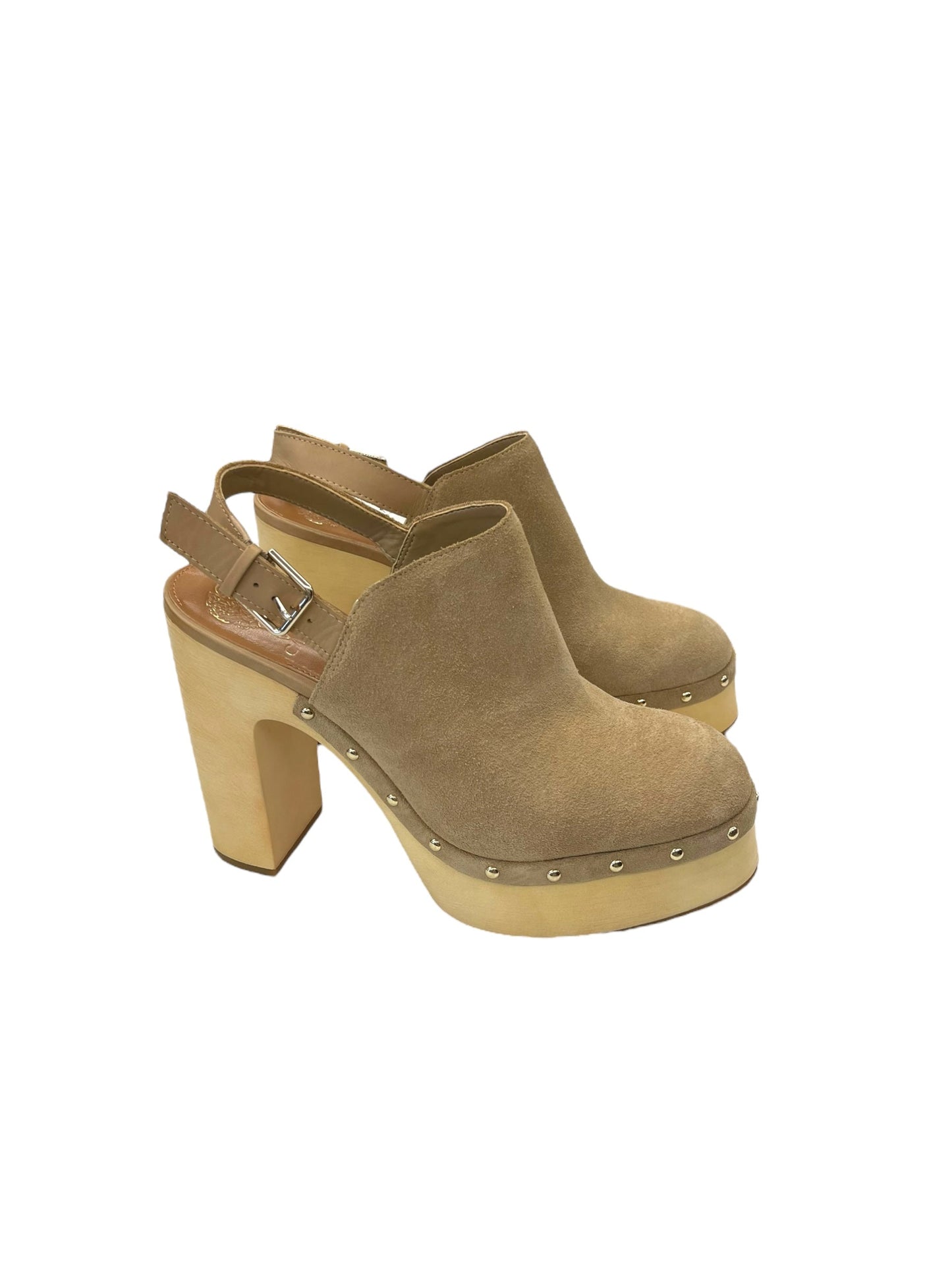 Shoes Heels Block By Vince Camuto In Tan, Size: 10