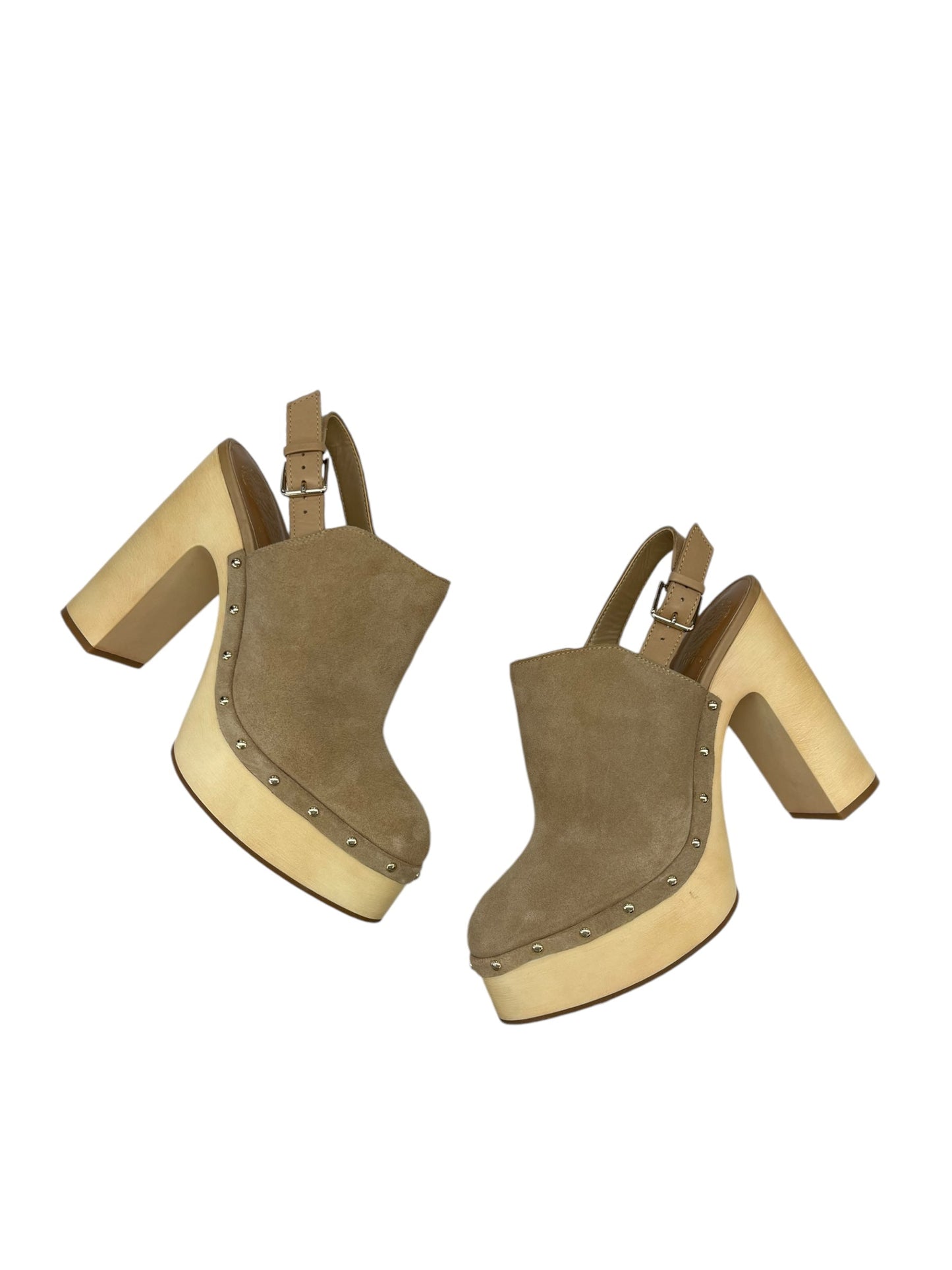 Shoes Heels Block By Vince Camuto In Tan, Size: 10