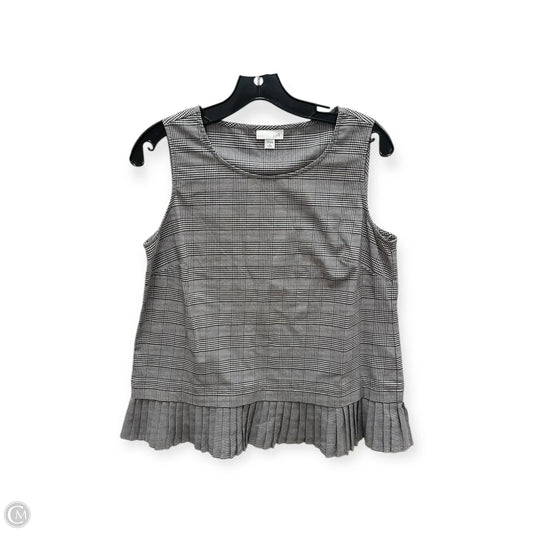 Top Sleeveless By J. Jill In Black & White, Size: Sp