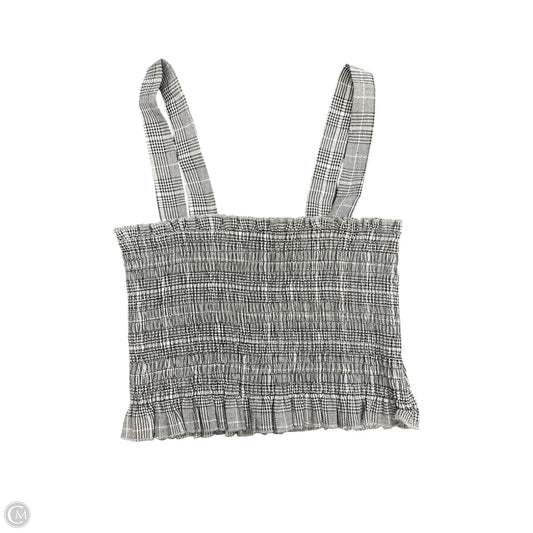 Top Sleeveless By Clothes Mentor In Black & White, Size: M