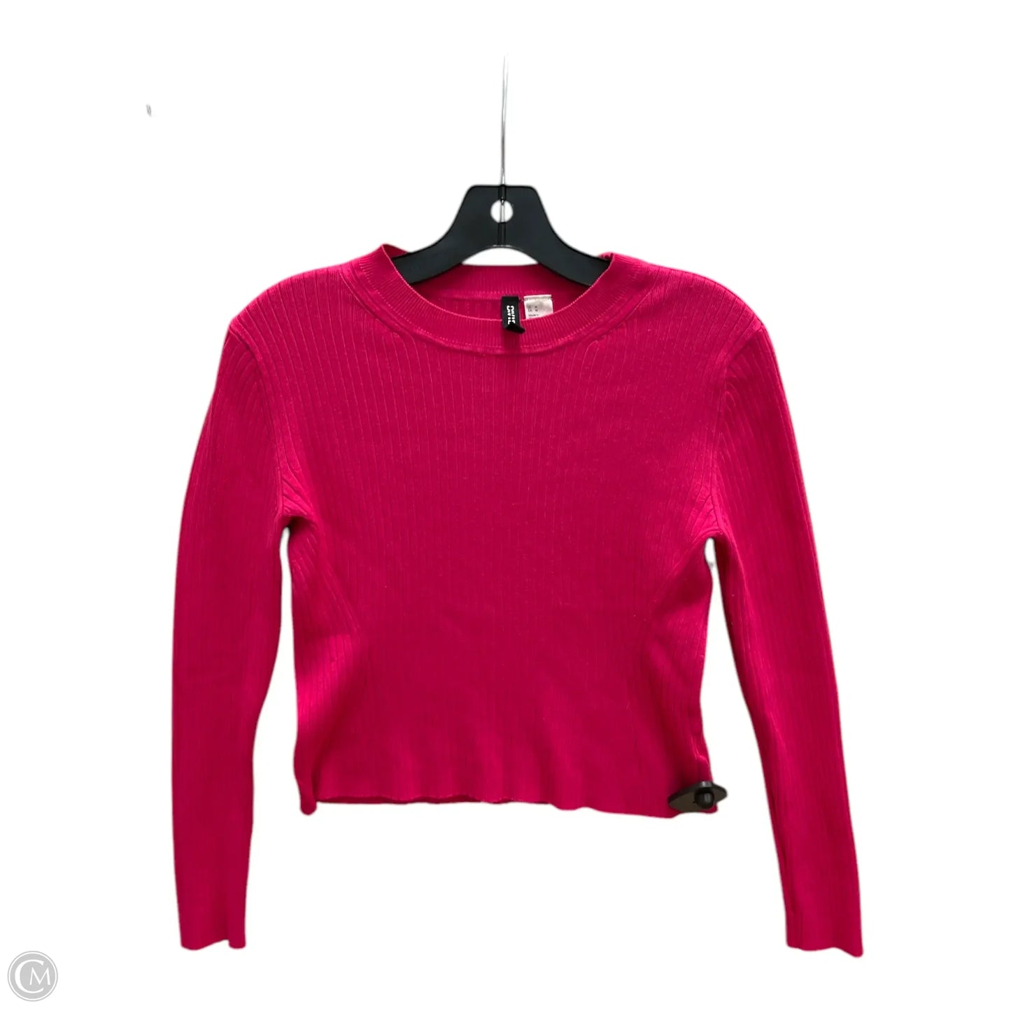 Top Long Sleeve By Divided In Pink, Size: M