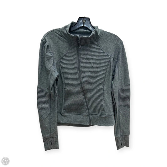 Athletic Jacket By Mondetta In Grey, Size: M
