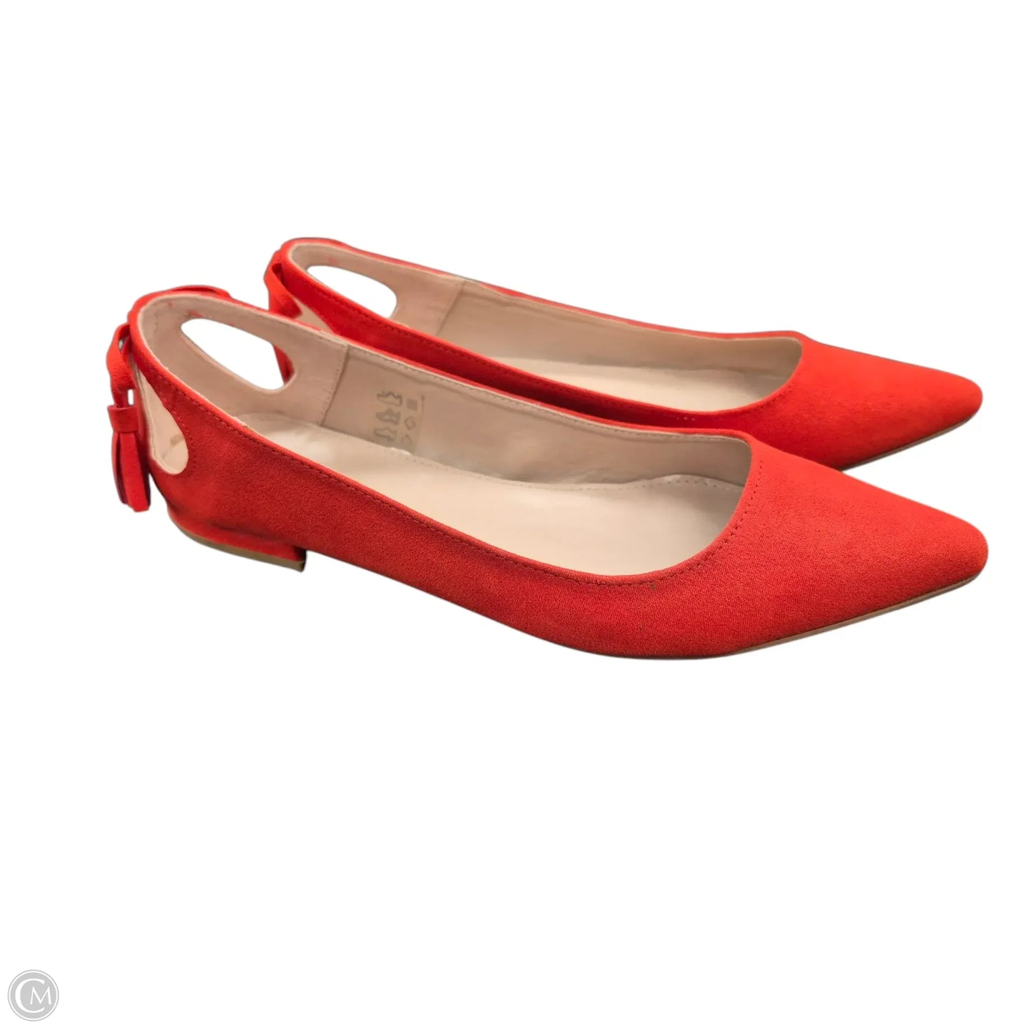 Shoes Flats By Clothes Mentor In Orange, Size: 9