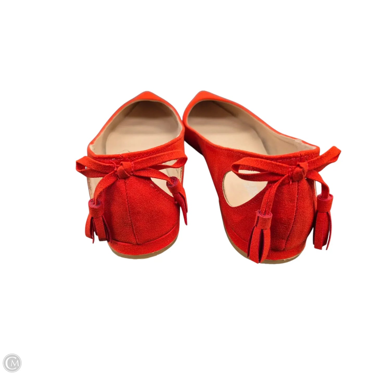 Shoes Flats By Clothes Mentor In Orange, Size: 9