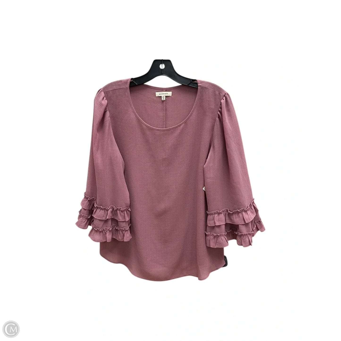 Top 3/4 Sleeve By Max Studio In Mauve, Size: M